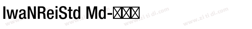 IwaNReiStd Md字体转换